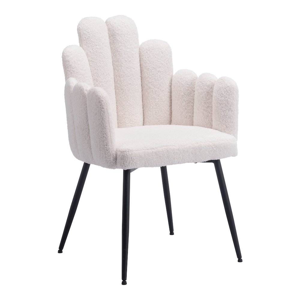 Set of two ivory Noosa Dining Chairs by Start2Finish with wooden legs and cushioned seats, stylish for modern dining rooms.