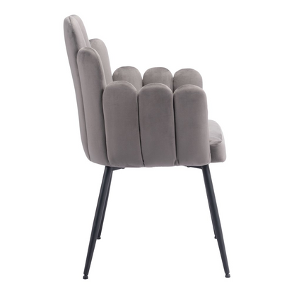 Set of two Noosa Dining Chairs by Start2Finish in gray with modern design and cushioned seats for comfortable dining.