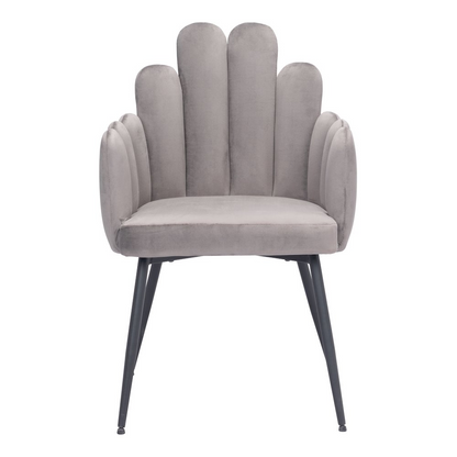 Set of two gray Noosa Dining Chairs by Start2Finish, featuring modern design and comfortable seating for dining areas.