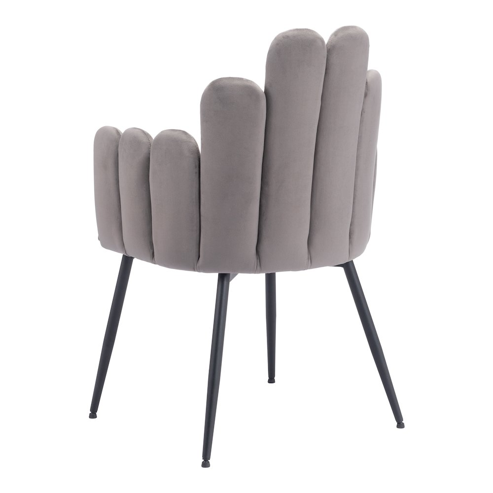 Set of two Noosa Dining Chairs in gray by Start2Finish, featuring modern design and cushioned seats for comfortable dining.