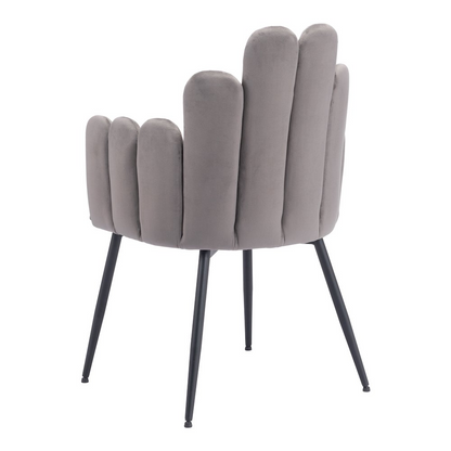 Set of two Noosa Dining Chairs in gray by Start2Finish, featuring modern design and cushioned seats for comfortable dining.