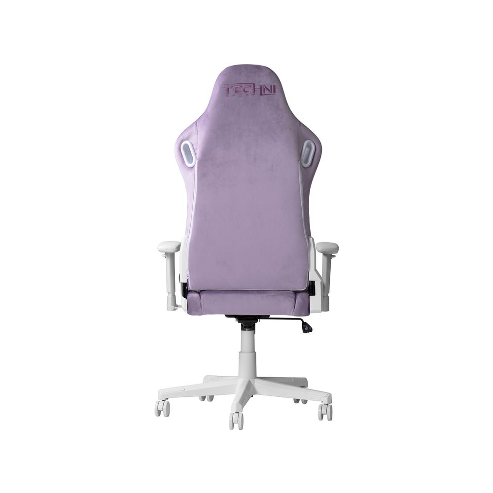 Purple velvet gaming chair from Start2Finish featuring a plush, ergonomic design and modern furniture style.