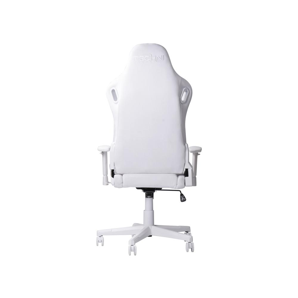 White velvet gaming chair from Start2Finish featuring a plush, ergonomic design with adjustable armrests and a high backrest.