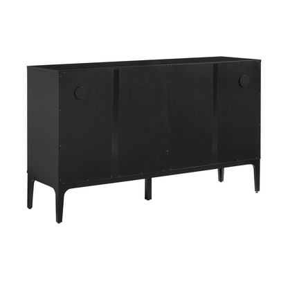 Start2Finish Asher Sideboard with wooden finish, featuring multiple storage drawers and sleek modern design.