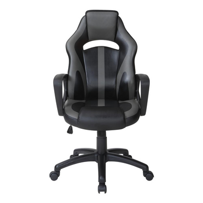 Start2Finish Influx gaming chair with ergonomic design, black and red upholstery, and adjustable features for comfortable gaming setup.