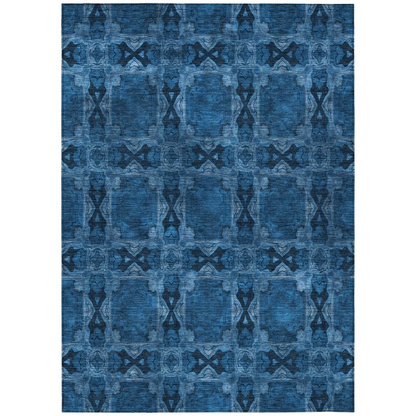Start2Finish Chantille ACN564 blue 9x12 rug with intricate pattern and soft texture, perfect for living room or bedroom decor.