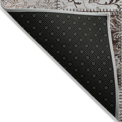 Start2Finish Chantille ACN566 brown 8x10 rug with soft woven texture and intricate pattern, ideal for living room or bedroom decor.