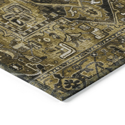 Start2Finish Chantille ACN570 brown 8x10 rug with intricate pattern, plush texture, and warm tones for cozy living spaces.