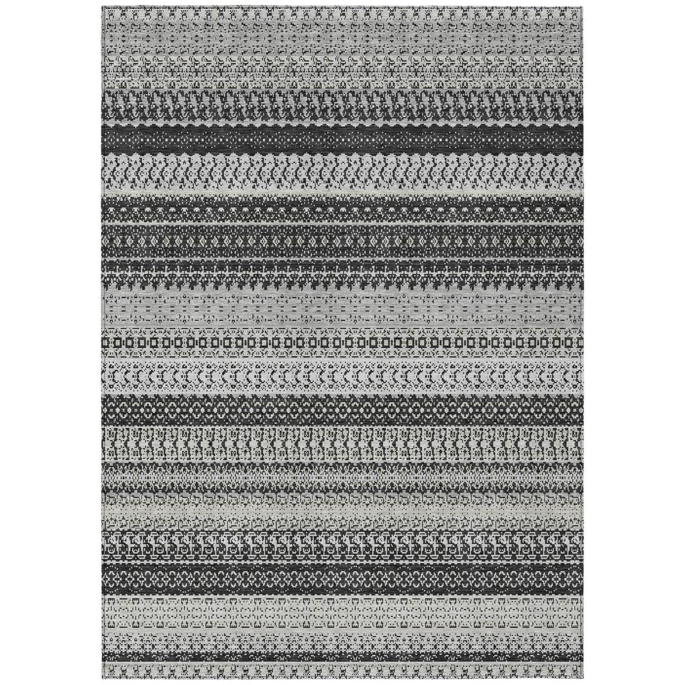 Start2Finish Chantille ACN576 black 9x12 rug with soft texture and modern design, suitable for living rooms or bedrooms.