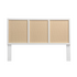 Start2Finish Bayport Cane and Solid Wood King Headboard showing detailed craftsmanship and rich wood finish.