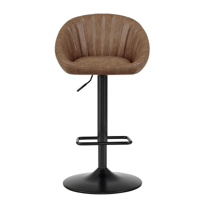 Start2Finish Watson Faux Leather Gaslift Swivel Bar Stool with padded seat and adjustable height, ideal for modern kitchen or bar area.