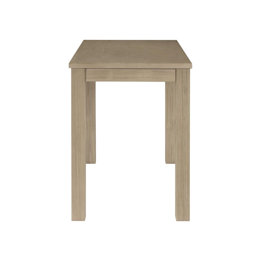 Start2Finish Tiburon 36-inch high dining table with wooden finish and sturdy metal legs, ideal for modern dining spaces.
