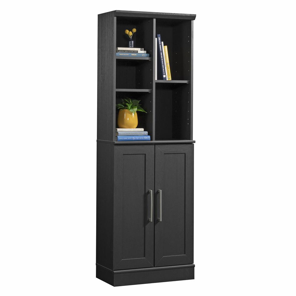 HomePlus Storage Cabinet in Raven Oak finish, furniture piece with doors and storage space, by Start2Finish.