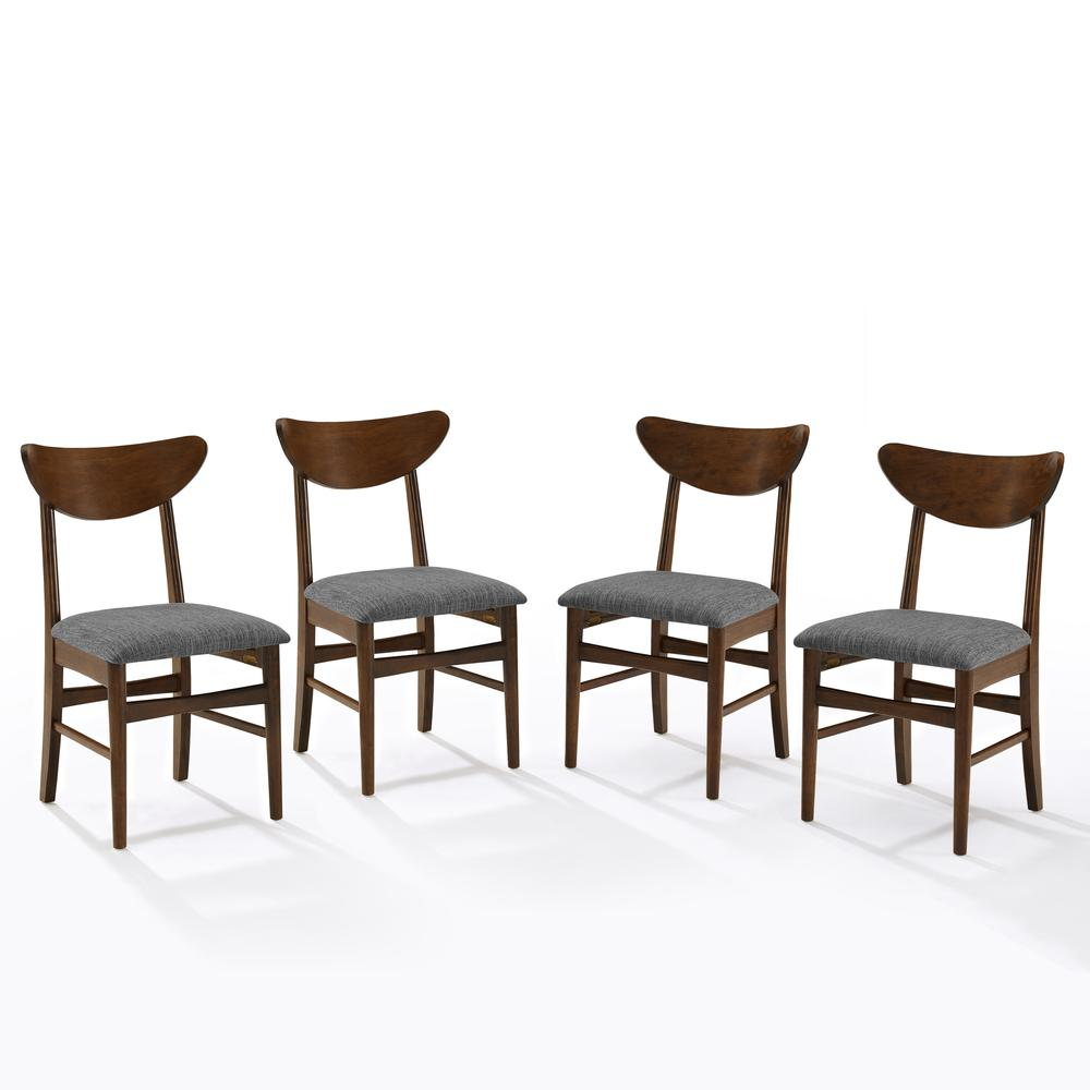 Set of four Landon wood dining chairs by Start2Finish, showcasing classic wooden design and sturdy construction for kitchen or dining room.