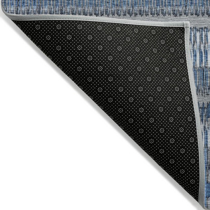 Start2Finish Chantille ACN589 blue 9x12 rug with intricate pattern and plush texture, ideal for living room or bedroom decor.