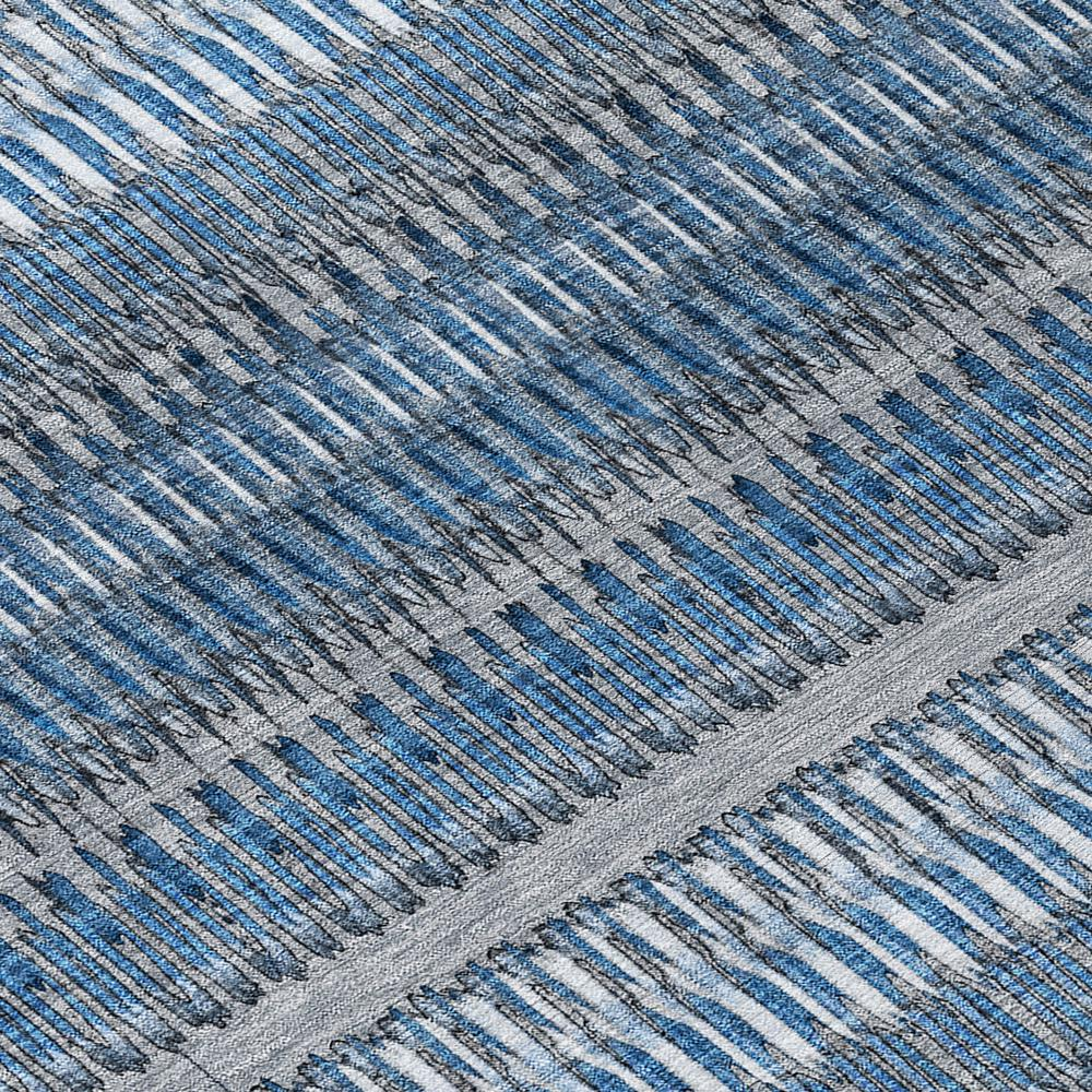 Start2Finish Chantille ACN589 blue 9x12 rug with intricate pattern, soft texture, and durable fabric, ideal for living rooms or bedrooms.