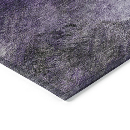 Start2Finish Chantille ACN590 purple 9x12 rug with intricate pattern and soft texture, ideal for living room or bedroom decor.