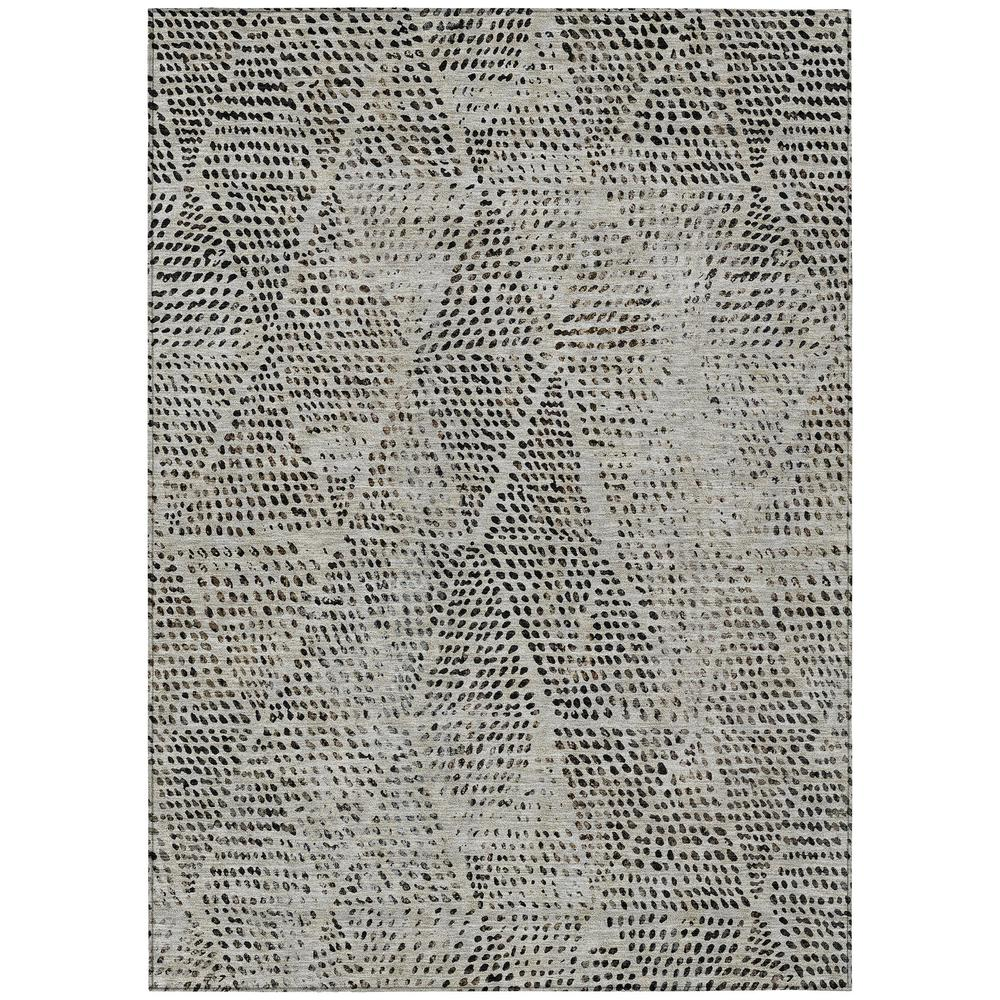 Start2Finish Chantille ACN591 gray 9x12 rug showing soft woven texture and elegant design on a neutral-colored floor.