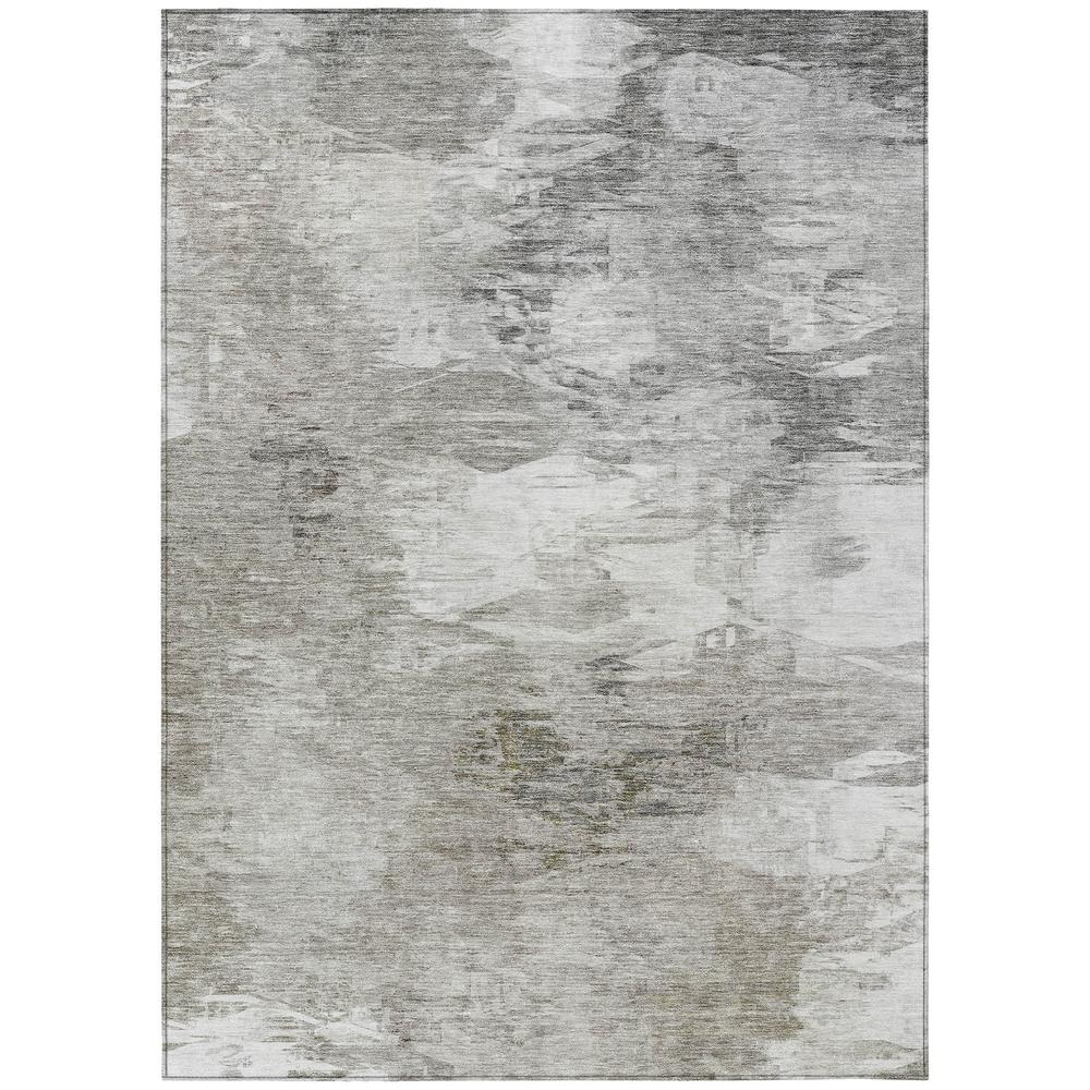 Start2Finish Chantille ACN597 brown 5x7.6 foot rug with intricate pattern, soft texture, and decorative design.