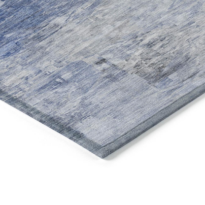 Start2Finish Chantille ACN595 blue 5x7.6 rug with intricate pattern, soft texture, and vibrant color for living room or bedroom decor.