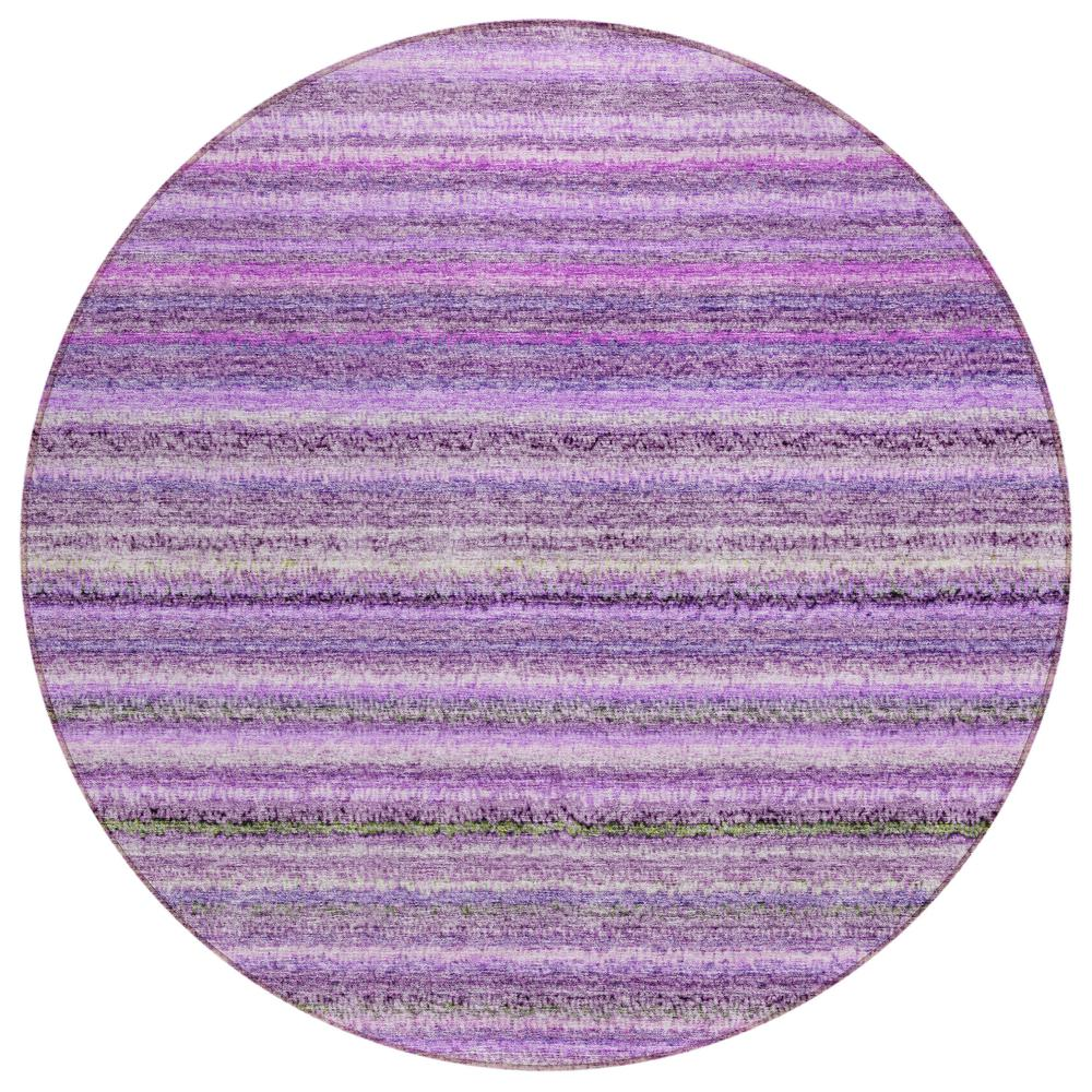 Start2Finish Chantille ACN598 purple 8x8 rug with intricate pattern and soft texture, ideal for adding color to living spaces.