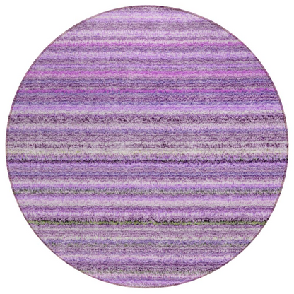 Start2Finish Chantille ACN598 purple 8x8 rug with intricate pattern and soft texture, ideal for adding color to living spaces.