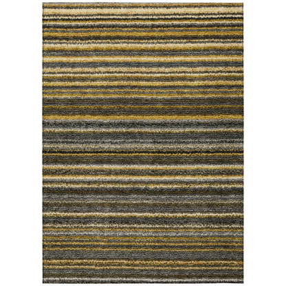 Start2Finish Chantille ACN598 gold 10x14 rug with intricate pattern and plush texture, ideal for living room or bedroom decor.
