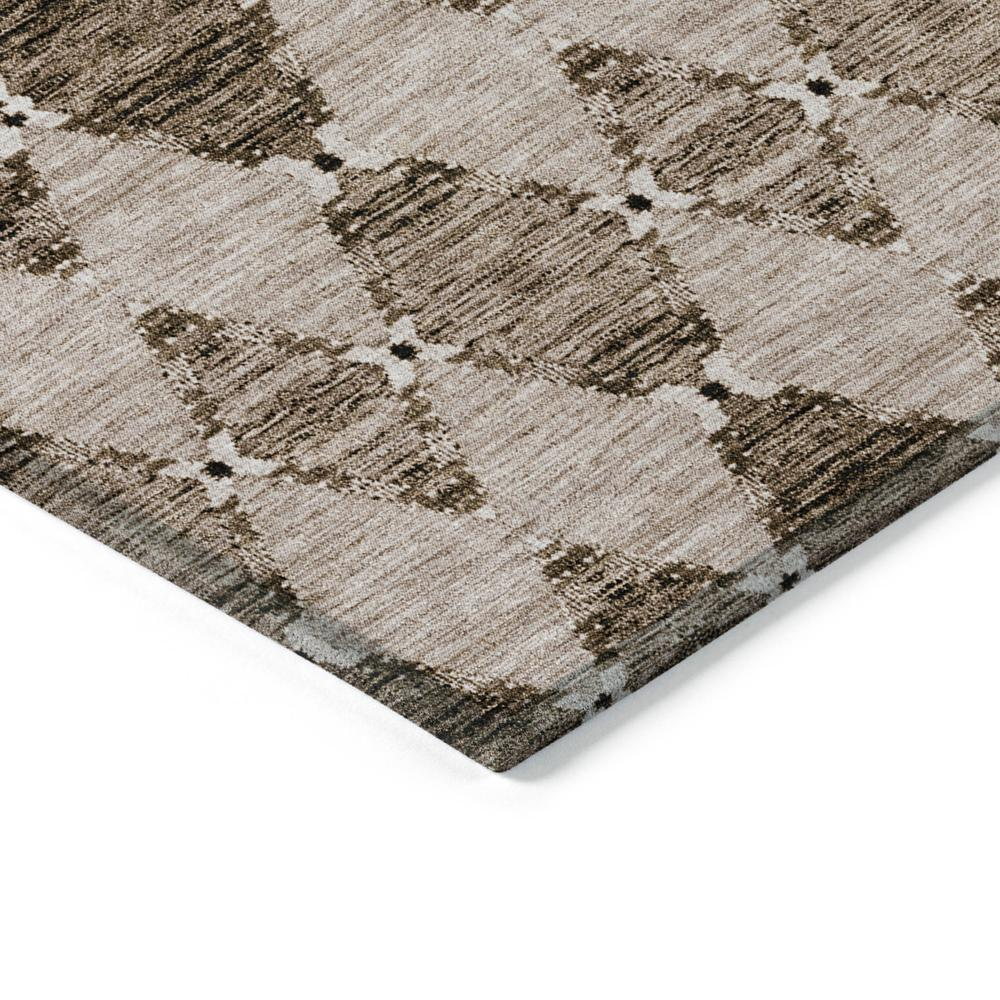 Start2Finish Chantille ACN610 brown 8x10 rug with soft, woven texture and intricate pattern, suitable for living room or bedroom decor.