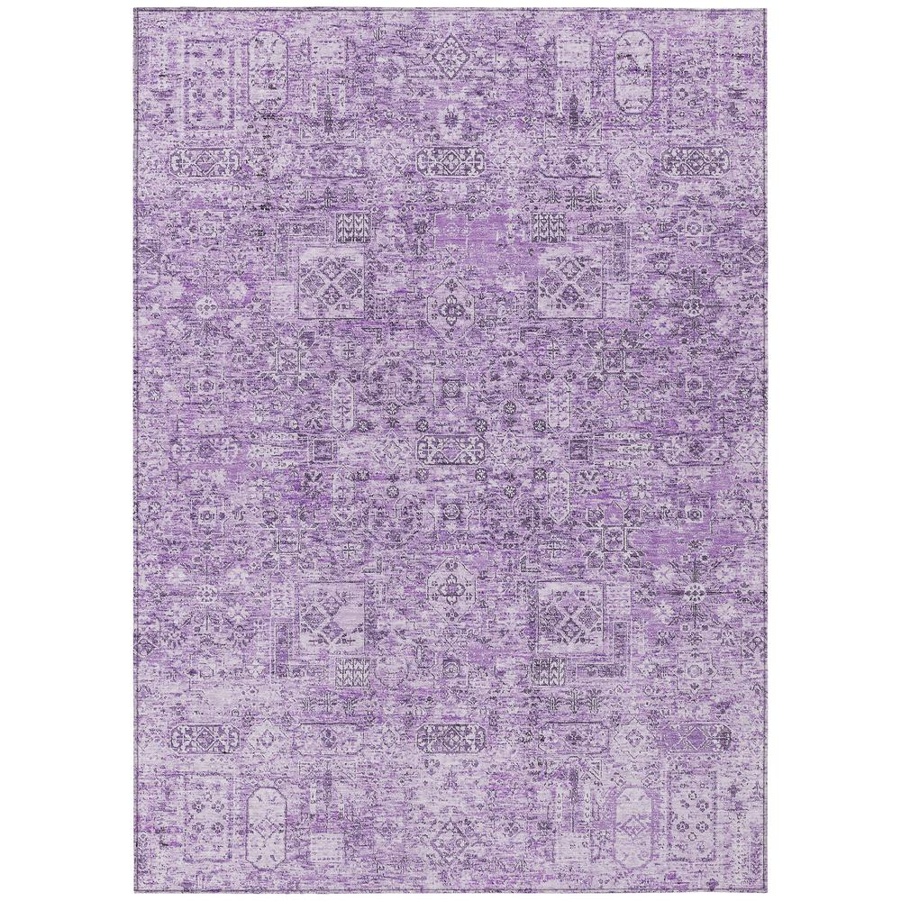 Start2Finish Chantille ACN611 purple 8x10 rug with intricate pattern, soft texture, and elegant design for living room or bedroom decor.
