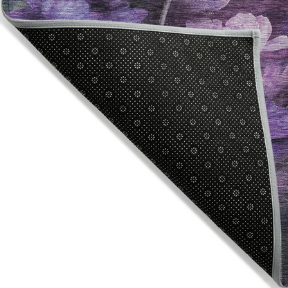 Start2Finish Chantille ACN613 purple 9x12 rug with intricate pattern, soft texture, and plush surface for living room or bedroom decor.