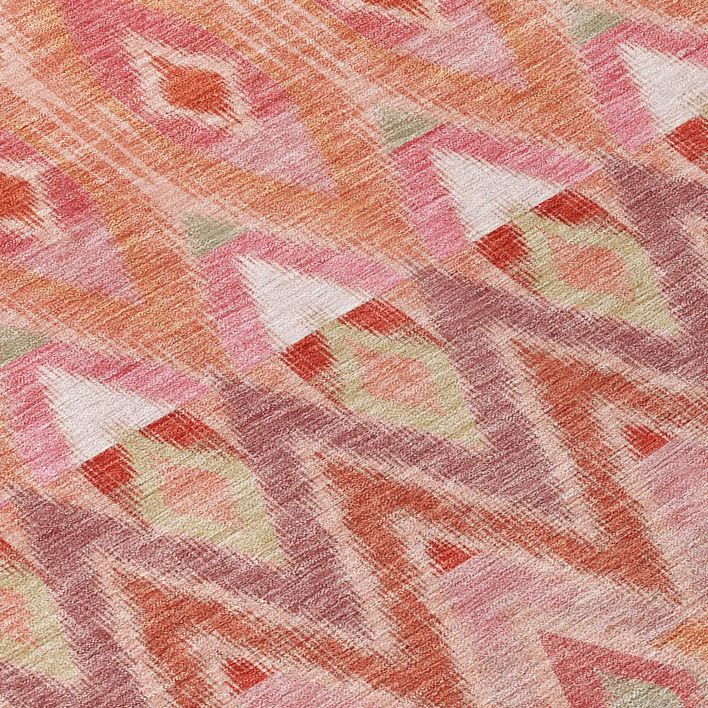 Pink Chantille ACN617 rug by Start2Finish, 9x12 feet, featuring soft, plush fabric with intricate pattern and decorative edges.