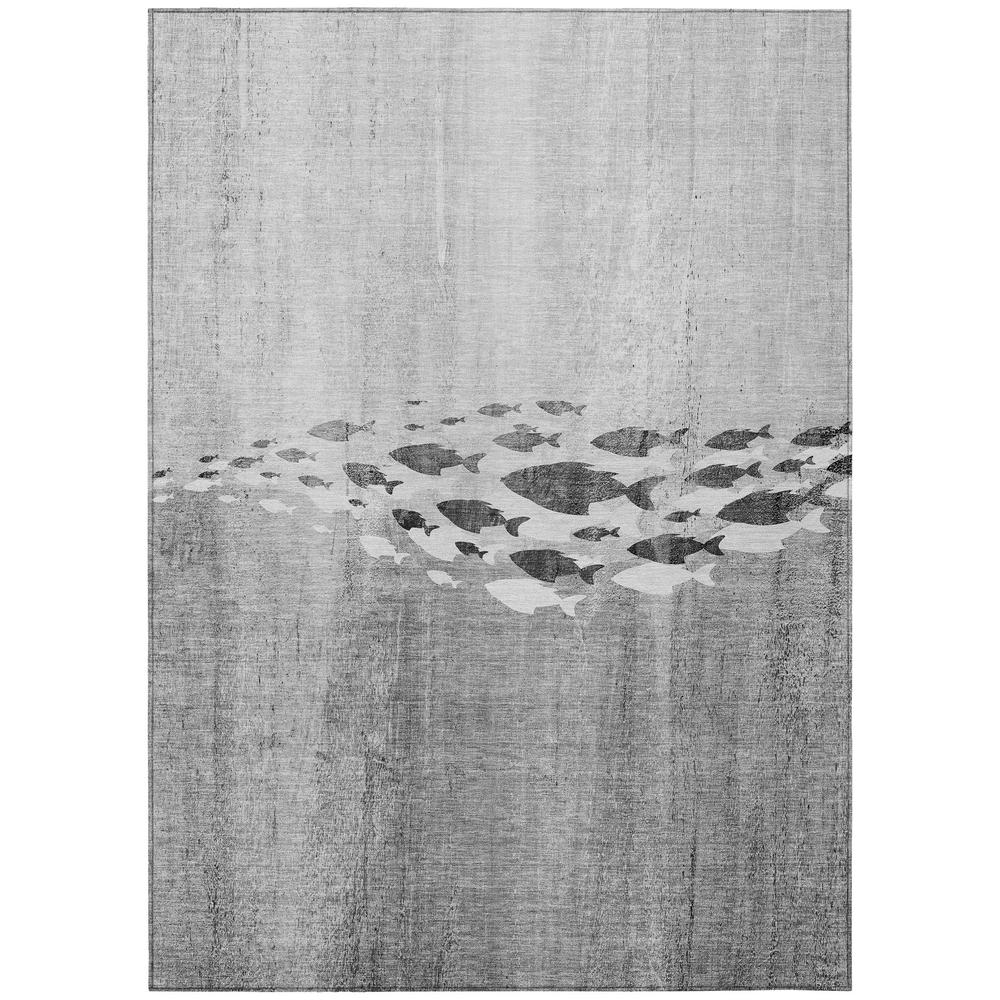 Gray Chantille ACN627 9x12 rug by Start2Finish with intricate pattern and plush texture, suitable for living rooms or bedrooms.