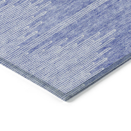 Blue Chantille ACN647 9x12 rug by Start2Finish featuring intricate patterns and soft texture on a neutral background.
