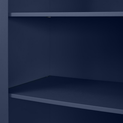 Start2Finish Savannah Tall Kitchen Storage Pantry with multiple shelves and door storage for organized kitchen pantry space.