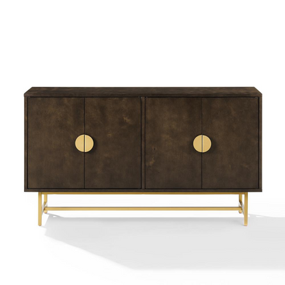 Start2Finish Blair sideboard with sleek wood finish, featuring multiple storage compartments and modern design.