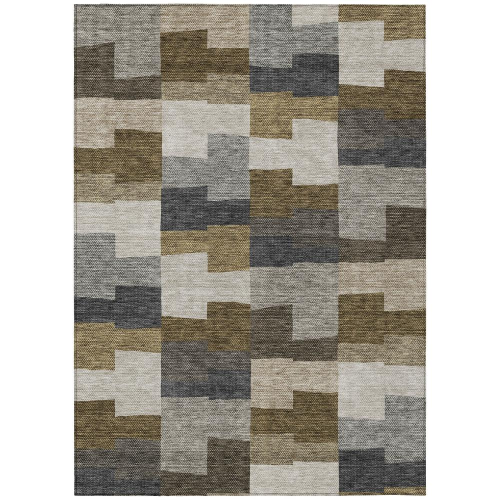 Start2Finish Chantille ACN659 brown 8x10 rug with intricate pattern and plush texture, ideal for living room or bedroom decor.