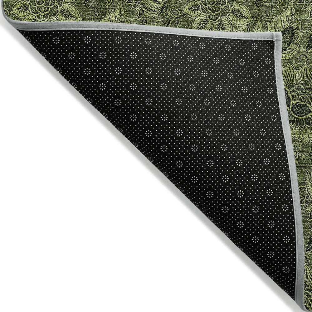 Start2Finish Chantille ACN661 green rug, 10x14 feet, with soft textured fabric and stylish design, perfect for living room decor.