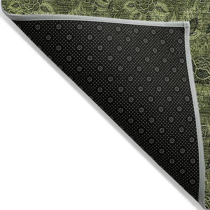 Start2Finish Chantille ACN661 green rug, 10x14 feet, with soft textured fabric and stylish design, perfect for living room decor.