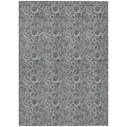 Gray Chantille ACN661 10x14 rug by Start2Finish, featuring soft textured fabric and elegant design on a neutral background.