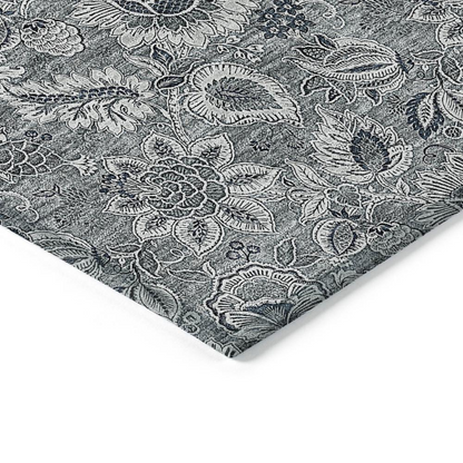 Start2Finish Chantille ACN661 gray rug, 10x14 feet, soft textured area rug with subtle pattern for living room or bedroom decor.