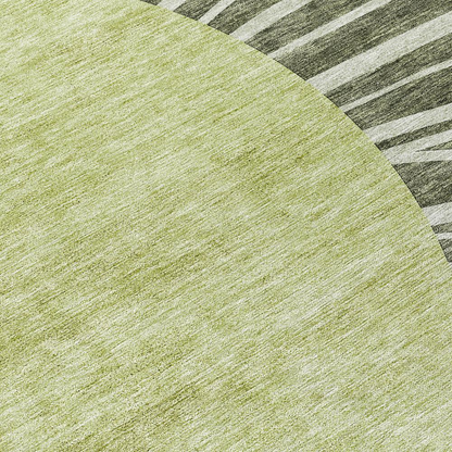 Start2Finish Chantille ACN668 green 9x12 rug with intricate pattern, plush texture, and vibrant color for living room or bedroom decor.