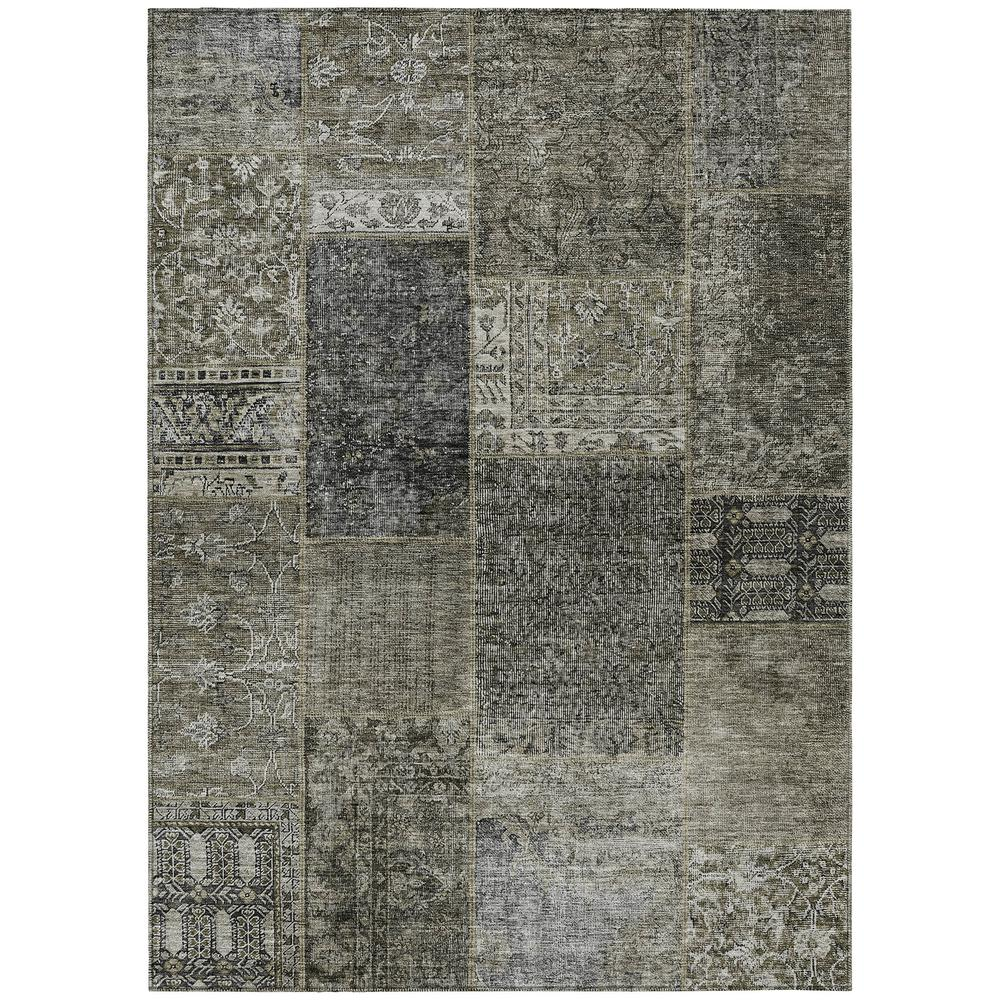 Start2Finish Chantille ACN669 brown rug with 10x14 feet size, featuring soft woven texture and intricate pattern for home decor.