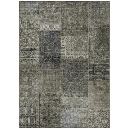 Start2Finish Chantille ACN669 brown rug with 10x14 feet size, featuring soft woven texture and intricate pattern for home decor.