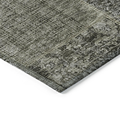 Start2Finish Chantille ACN669 brown rug, 10x14 feet, with soft textured fabric and decorative pattern, ideal for living room or bedroom.
