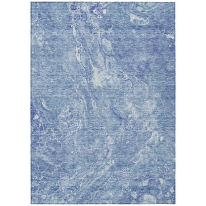 Start2Finish Chantille ACN670 blue 9x12 rug with intricate pattern, soft texture, and modern design for living room or bedroom decor.