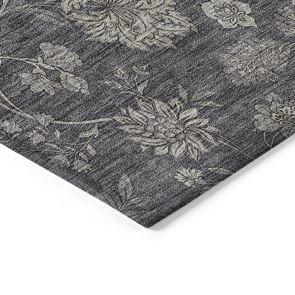 Start2Finish Chantille ACN680 brown 8x10 rug with plush texture and intricate pattern, ideal for living room or bedroom decor.
