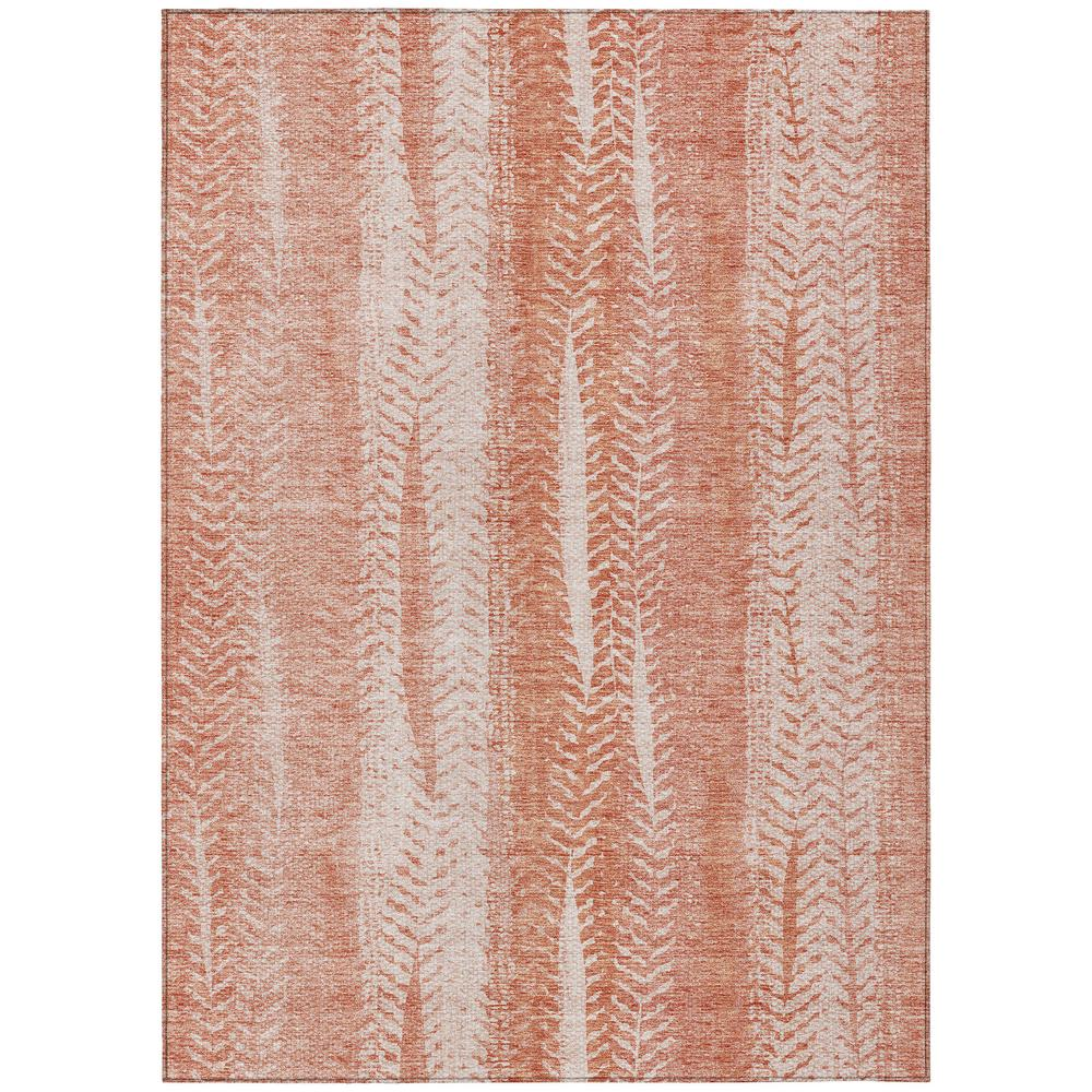 Start2Finish Chantille ACN694 orange rug, 10x14 feet, with a soft textured surface and vibrant color design.
