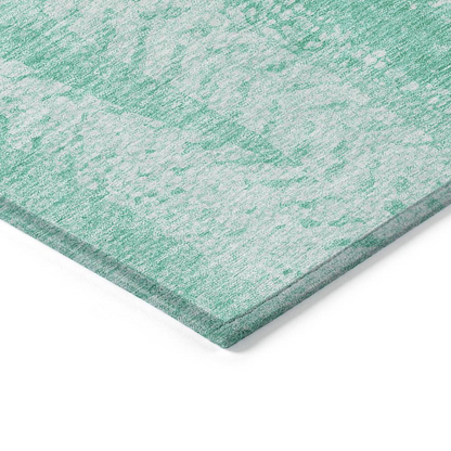 Start2Finish Chantille ACN694 teal 9x12 rug with soft, plush texture and intricate pattern for stylish home decor.
