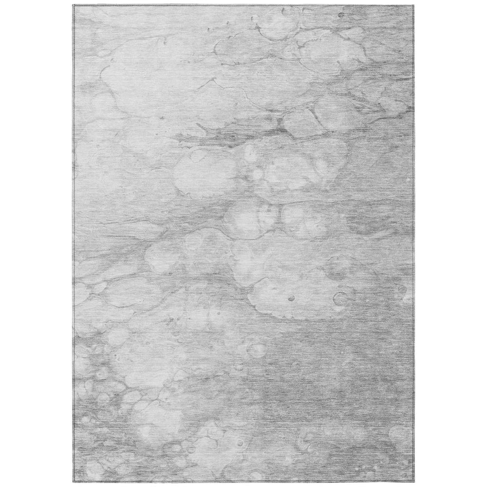 Gray Chantille ACN699 8x10 rug from Start2Finish, featuring a soft, textured surface and decorative border pattern.