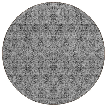 Start2Finish Chantille ACN702 gray 8x8 rug with soft, plush texture and modern design, perfect for living room or bedroom decor.